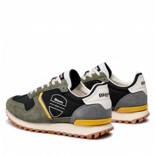BLAUER – SCARPE UOMO DIXON01 NERO/VERDE