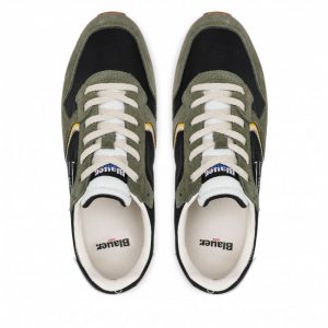 BLAUER – SCARPE UOMO DIXON01 NERO/VERDE