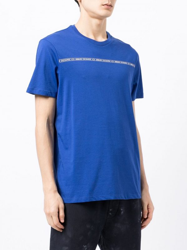 ARMANI EXCHANGE-T-shirt slim fit in cotone BLUE