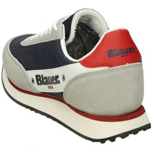 BLAUER – SCARPE UOMO DELTA01 NAVY BLUE/RED