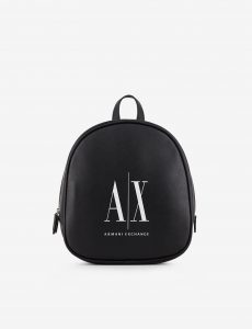ARMANI EXCHANGE – Zaino con logo a contrasto Nero