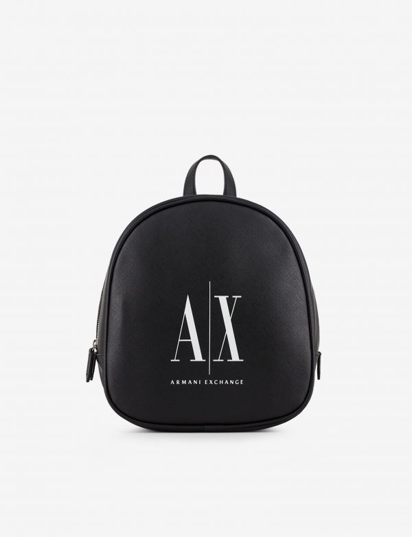 ARMANI EXCHANGE – Zaino con logo a contrasto Nero