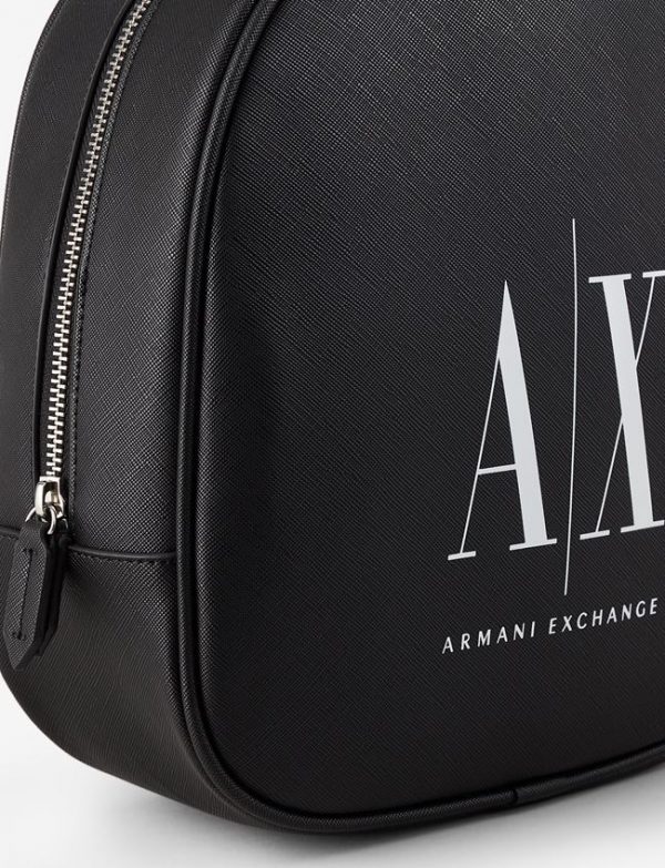 ARMANI EXCHANGE – Zaino con logo a contrasto Nero