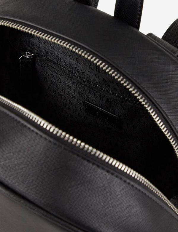ARMANI EXCHANGE – Zaino con logo a contrasto Nero