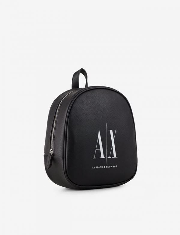 ARMANI EXCHANGE – Zaino con logo a contrasto Nero