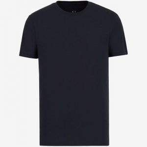 ARMANI EXCHANGE-T-shirt girocollo slim fit in cotone Pima BLUE SCURO