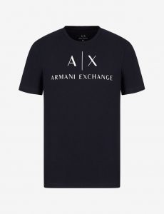 ARMANI EXCHANGE – T-Shirt Uomo Slim Fit in Cotone Blu Navy