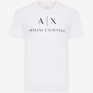 ARMANI EXCHANGE – T-Shirt Uomo Slim Fit in Cotone Bianco
