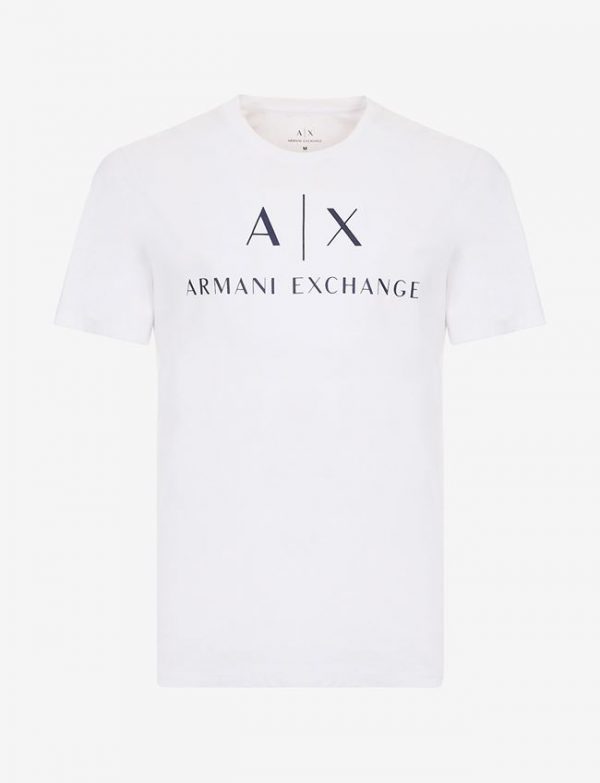 ARMANI EXCHANGE – T-Shirt Uomo Slim Fit in Cotone Bianco