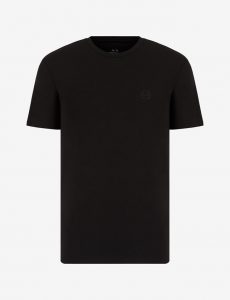 ARMANI EXCHANGE-T-shirt slim fit in cotone stretch NERA