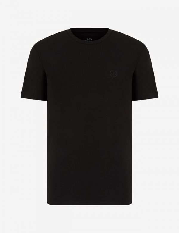 ARMANI EXCHANGE-T-shirt slim fit in cotone stretch NERA