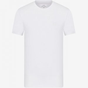 ARMANI EXCHANGE-T-shirt Bianca slim fit in cotone stretch