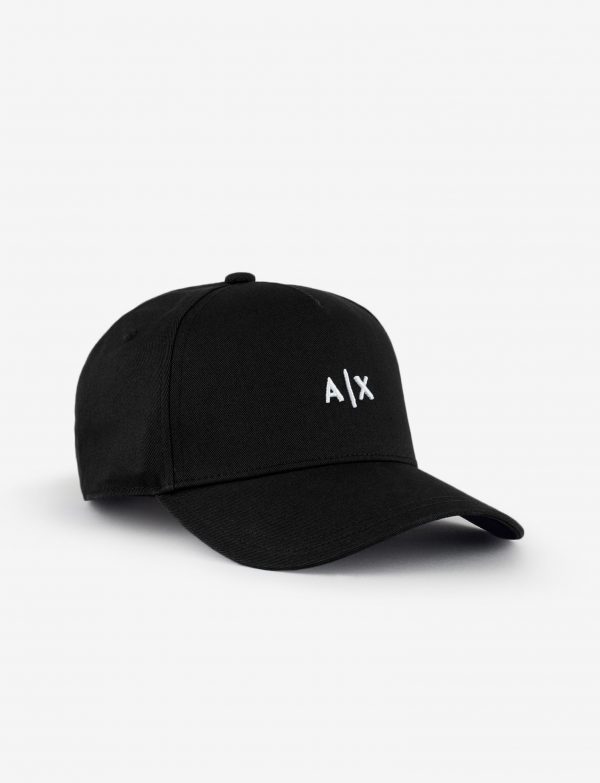 ARMANI EXCHANGE-CAPPELLO CON VISIERA E MICROLOGO