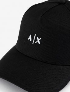 ARMANI EXCHANGE-CAPPELLO CON VISIERA E MICROLOGO
