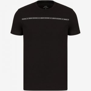 ARMANI EXCHANGE-T-shirt Nera slim fit in cotone
