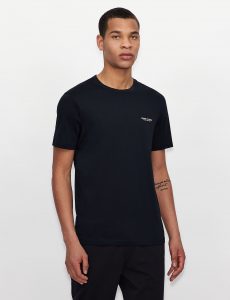 ARMANI EXCHANGE – T-Shirt Uomo Regular Fit in Jersey Blu Navy