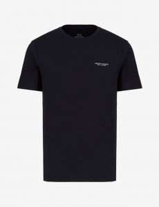 ARMANI EXCHANGE – T-Shirt Uomo Regular Fit in Jersey Blu Navy