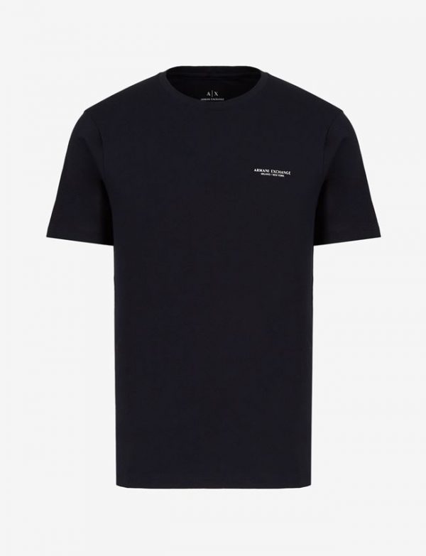 ARMANI EXCHANGE – T-Shirt Uomo Regular Fit in Jersey Blu Navy