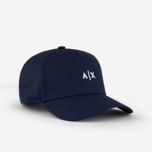 ARMANI EXCHANGE-Cappello in cotone con visiera e micro-logo