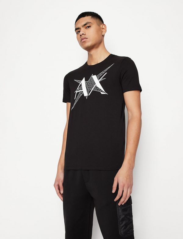 ARMANI EXCHANGE-T-SHIRT CON LOGO NERA