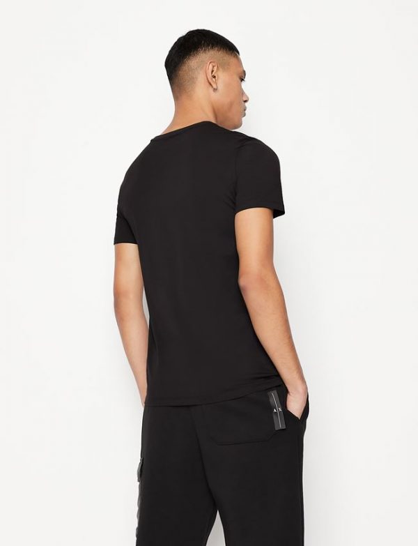 ARMANI EXCHANGE-T-SHIRT CON LOGO NERA