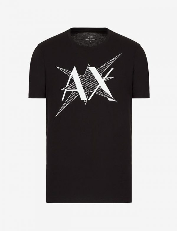 ARMANI EXCHANGE-T-SHIRT CON LOGO NERA