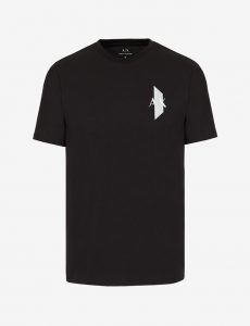 ARMANI EXCHANGE-T-shirt Nera regular fit in jersey di cotone