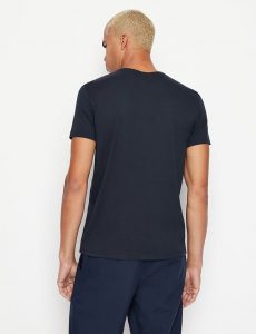 ARMANI EXCHANGE-T-SHIRT BLUE NAVY CON LOGO