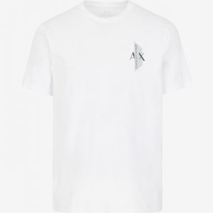 ARMANI EXCHANGE-T-shirt Bianca regular fit in jersey di cotone