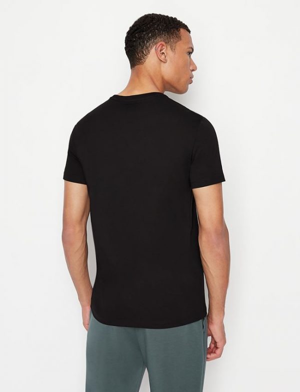 ARMANI EXCHANGE-T-shirt con stampa NERA