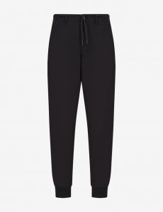 ARMANI EXCHANGE-Pantaloni sportivi in popeline di cotone Nero