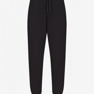 ARMANI EXCHANGE-Pantaloni sportivi in popeline di cotone Nero