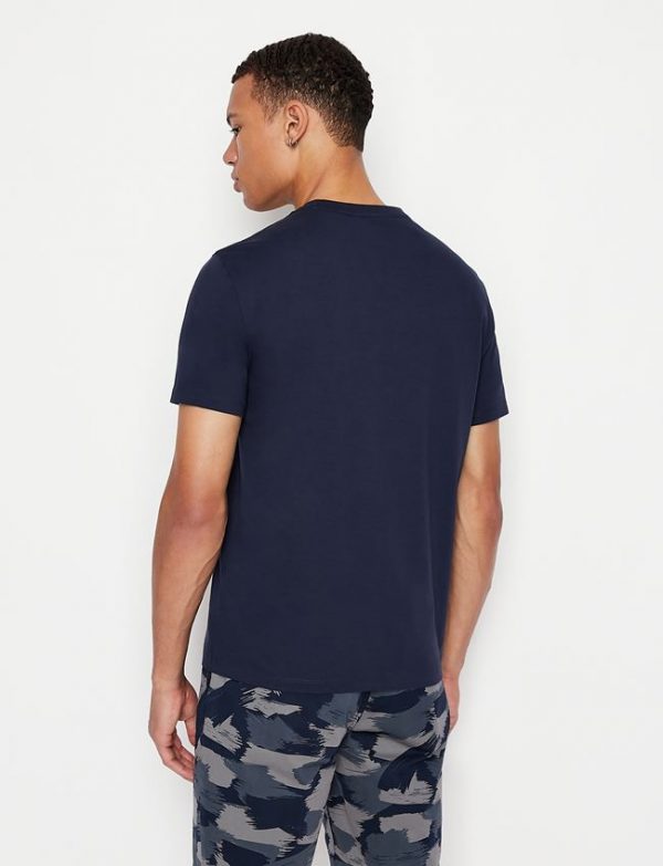 ARMANI EXCHANGE-T-shirt con logo BLUE