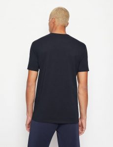 ARMANI EXCHANGE – T-Shirt con Stampa Blu Navy