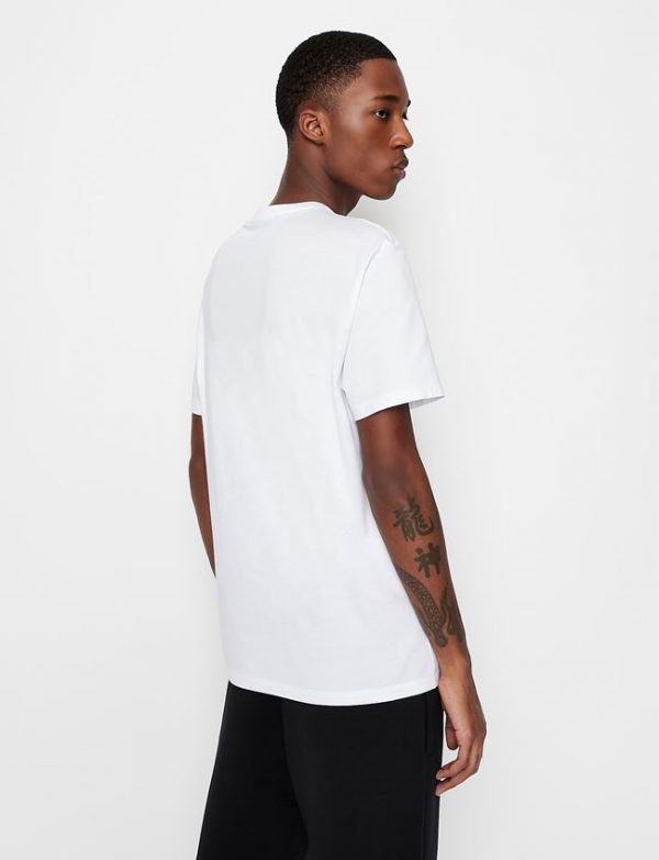 ARMANI EXCHANGE – T-Shirt Uomo con Logo Bianco