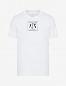 ARMANI EXCHANGE – T-Shirt Uomo con Logo Bianco