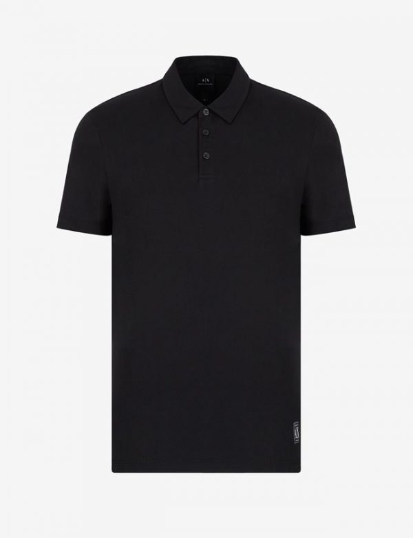 ARMANI EXCHANGE-POLO A MANICHE CORTE NERA