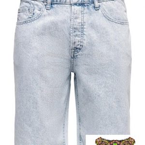 ONLY&SONS- JEANS CORTO OVER SIZE BLUE DENIM CHIARO