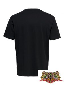 ONLY&SONS-T-SHIRT OVER-SIZE NERA CON STAMPA