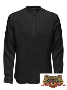 ONLY&SONS-MAGLIA LINO NERA