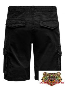 ONLY&SONS-PANTALONE CORTO NERO