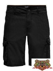 ONLY&SONS-PANTALONE CORTO NERO