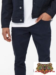 ONLY&SONS- ONSLOOM SLIM TWILL BLUE NAVY NO.22021458