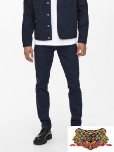 ONLY&SONS- ONSLOOM SLIM TWILL BLUE NAVY NO.22021458