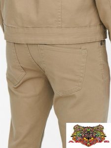 ONLY&SONS- ONSLOOM SLIM TWILL BEIGE NO.22021458