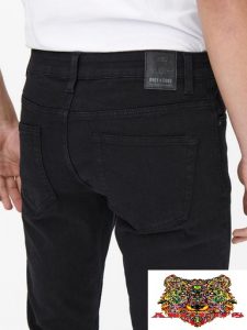 ONLY&SONS- ONSLOOM SLIM TWILL NERO NO.22021458