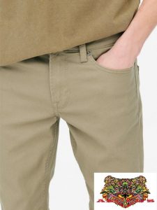 ONLY&SONS- ONSLOOM SLIM TWILL BEIGE NO.22021458