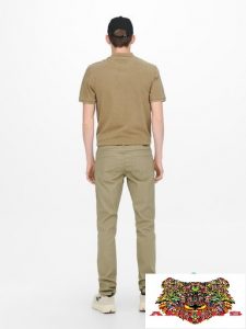 ONLY&SONS- ONSLOOM SLIM TWILL BEIGE NO.22021458