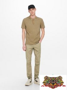ONLY&SONS- ONSLOOM SLIM TWILL BEIGE NO.22021458