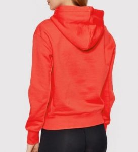 CALVIN KLEIN – Felpa Donna con Cappuccio Rosso